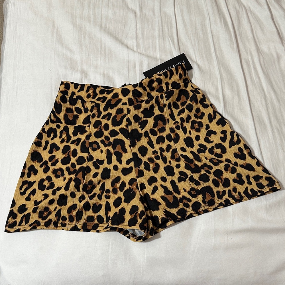 Leopard Print Women Shorts Size 2